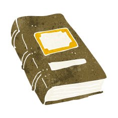 cartoon old book N23