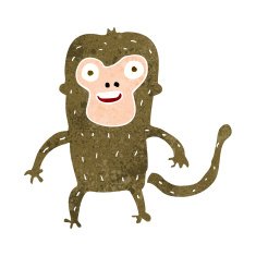 Cartoon Monkey N124
