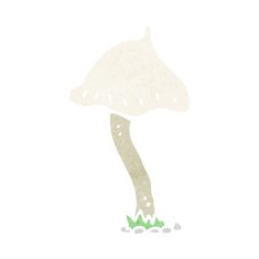 cartoon mushroom N121