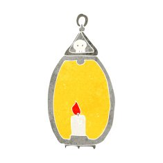 cartoon spooky lantern N43