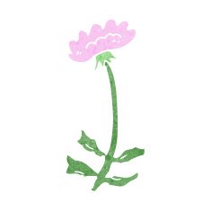 cartoon flower N559