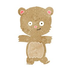 cartoon teddy bear N338
