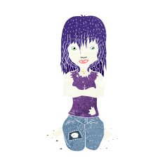 Cartoon Vampire Girl N295