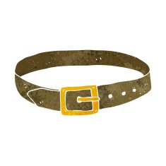 cartoon leather belt N27