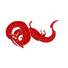 cartoon chinese dragon N22