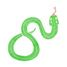 Cartoon Snake N264