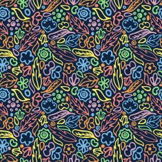 abstract floral pattern N16