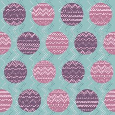 Abstract illustration with rounds and hand-drawn elements Seaml