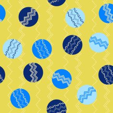 Abstract illustration with rounds and hand-drawn elements Seaml N2