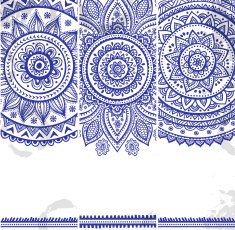 Beautiful floral set of banners N5