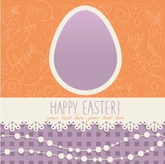 Easter egg floral card