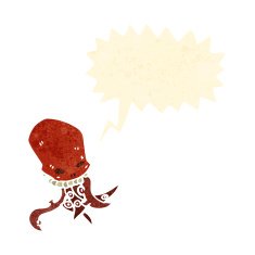 retro cartoon skull monster N2