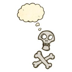 Cartoon Skull And Crossbones N15