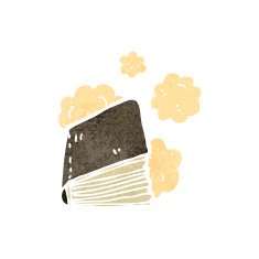 dusty old book cartoon N11