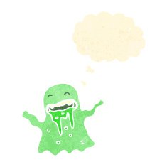 cartoon spooky ghost N128