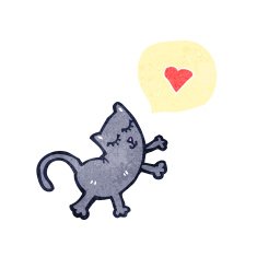 retro cartoon cat N4