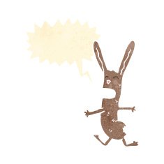 retro cartoon bunny rabbit