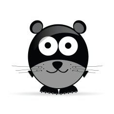 sweet and cute mouse vector illustration N2