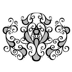 Vector Deco Abstract Symmetric Element N3