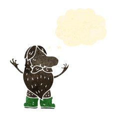 retro cartoon bearded man N2