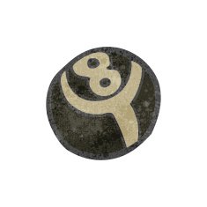 retro cartoon eight ball N2