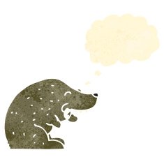 retro cartoon bear N3