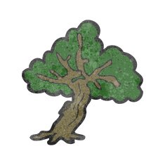retro cartoon tree