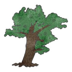 retro cartoon tree N3