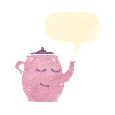 retro cartoon teapot N2