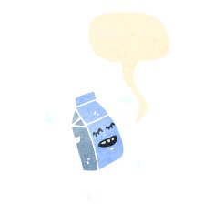retro cartoon milk carton N2