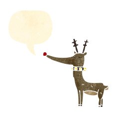 retro cartoon reindeer N2