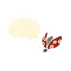 retro cartoon ladybug