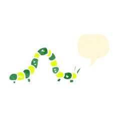 funny cartoon caterpillar N3