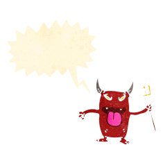 cartoon little devil N135