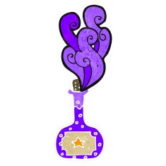 retro cartoon halloween potion N4