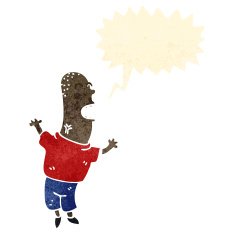 cartoon stressed man N93