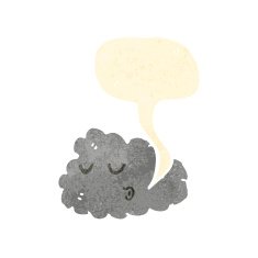 whistling cloud retro cartoon
