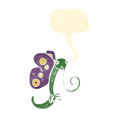 retro cartoon weird butterfly