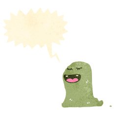 retro cartoon ghost N2