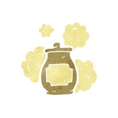 retro cartoon honey pot N3