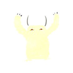 cartoon yeti monster N3