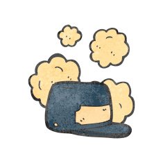dusty old hat cartoon N2