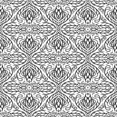 Seamless Abstract Hand Drawn Vector Pattern N24