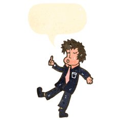 Cartoon Man Asking Question N104