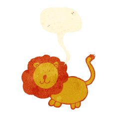 child's drawing of a lion N3
