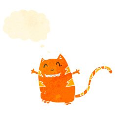 retro cartoon cat N11