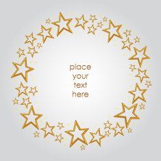 Stars border frame