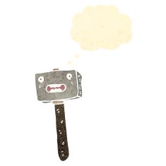 retro cartoon mallet N4