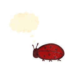retro cartoon ladybug N4