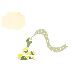 hissing snake cartoon N44